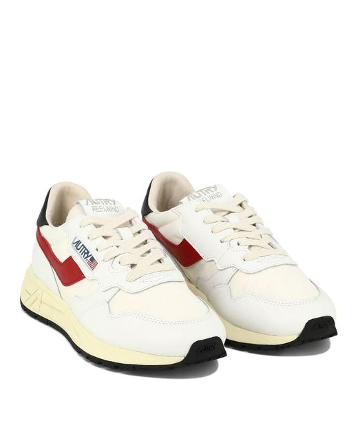 Autry White "Reelwind" Sneakers With Details for men