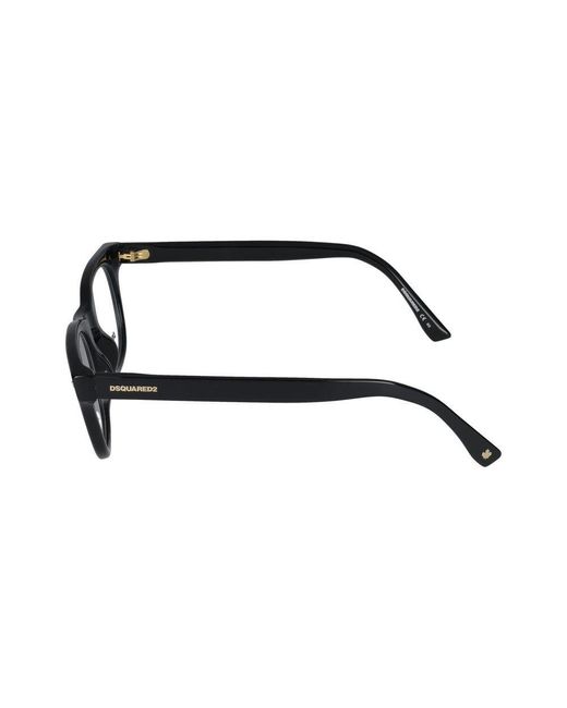 DSquared² Black Eyeglasses for men