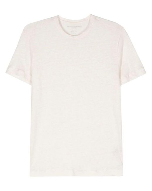 Majestic Filatures White Short Sleeve Round Neck T-shirt Clothing for men