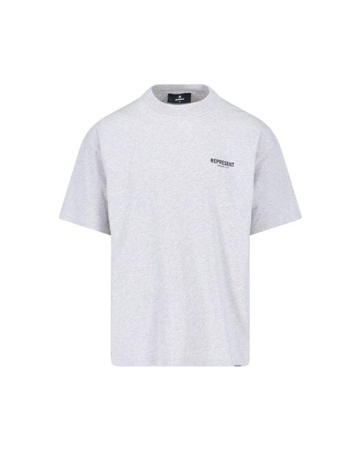 Represent White Logo T-shirt for men