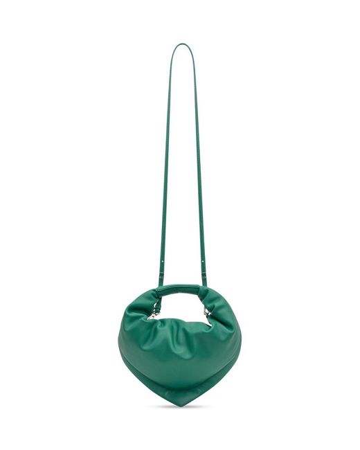 FEDERICO CINA Green Midi Tortellini Bag