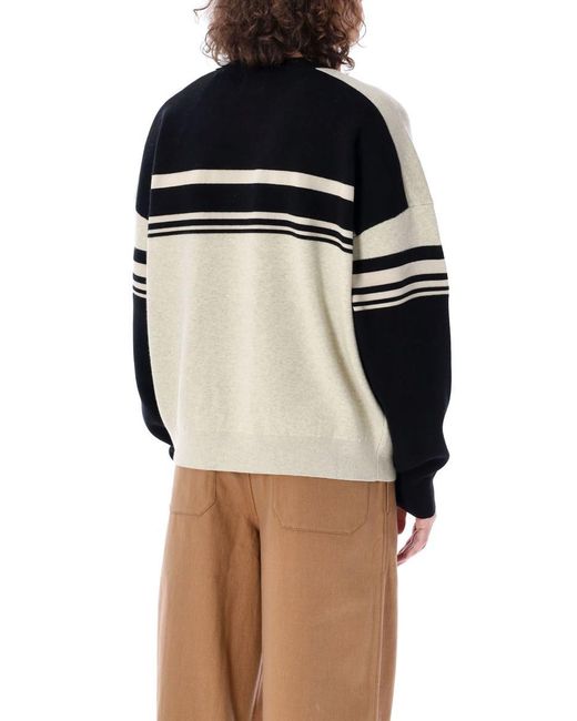 Isabel Marant Black Colby Cotton Sweater for men