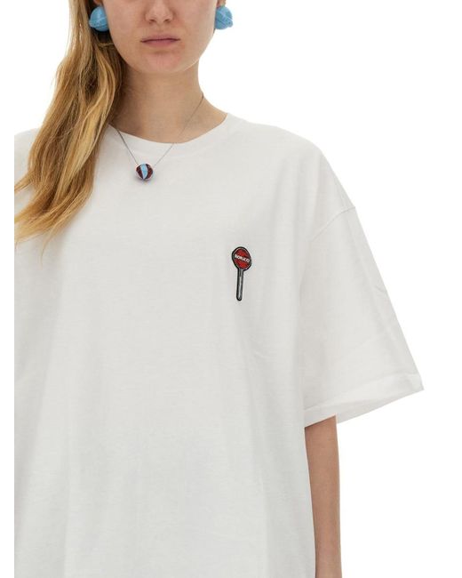Fiorucci White Lollipop Print T-Shirt