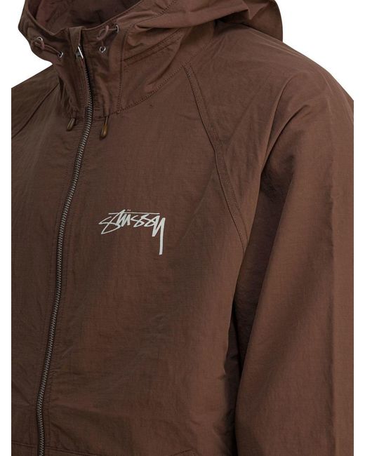 Stussy Brown Nylon Jacket