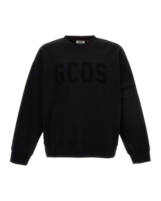 Gcds Black Logo Sweatshirt for men