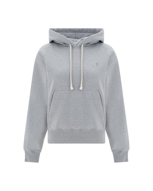 Saint Laurent Gray Hooded Sweatshirt