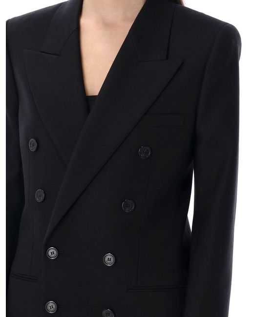 Saint Laurent Black Doublebreast Jacket