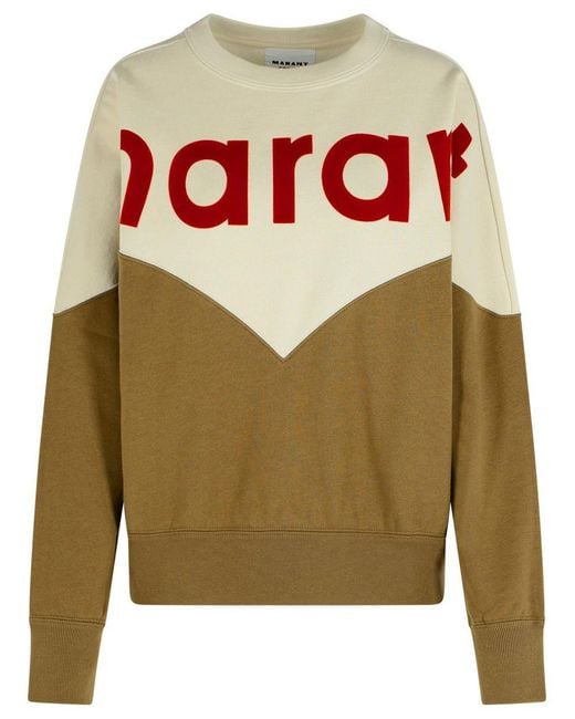 Isabel Marant Green 'Khaki Houston' Dark Cotton Blend Sweatshirt