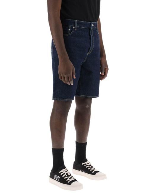KENZO Blue Himawara Denim Shorts for men
