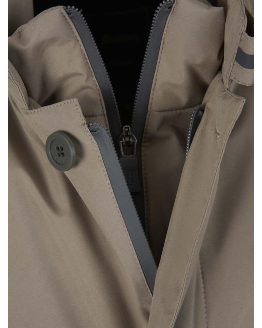Herno Gray Padded Technical Jacket for men