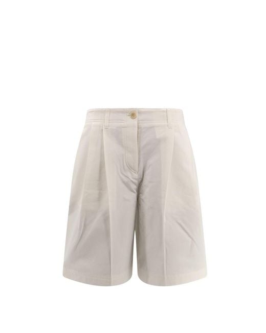 Totême  White Bermuda Shorts
