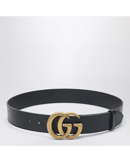 Gucci Black Belt With Double G Buckle for men