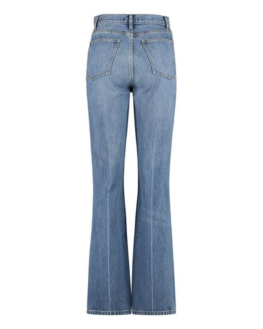 Tory Burch Blue Medium Waist Slim Jeans