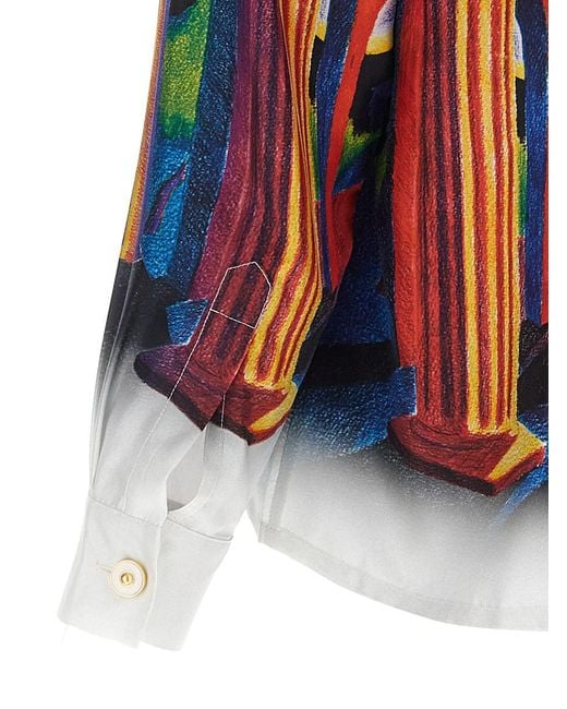 Casablanca Blue 'Midnight Acropolis' Shirt for men