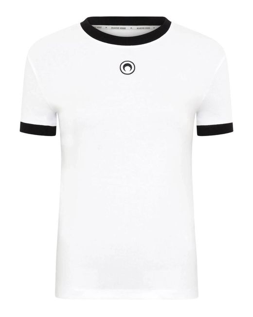 MARINE SERRE White T-Shirts And Polos