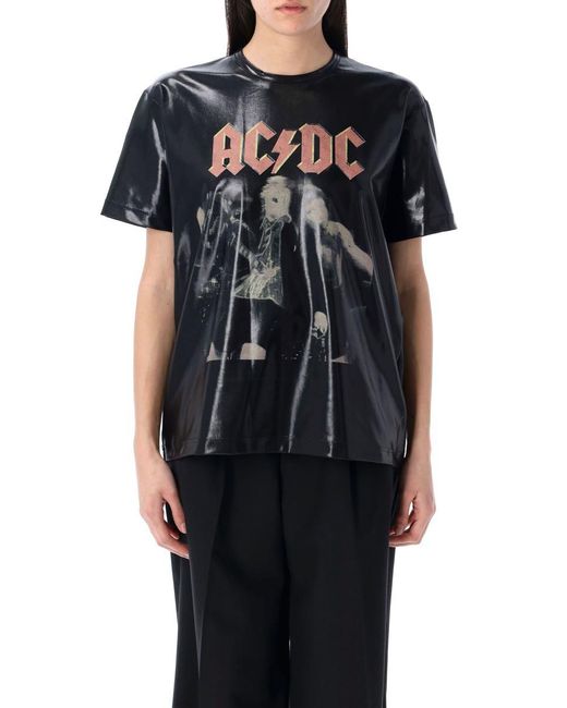 Junya Watanabe Black Glossy Finish T-Shirt
