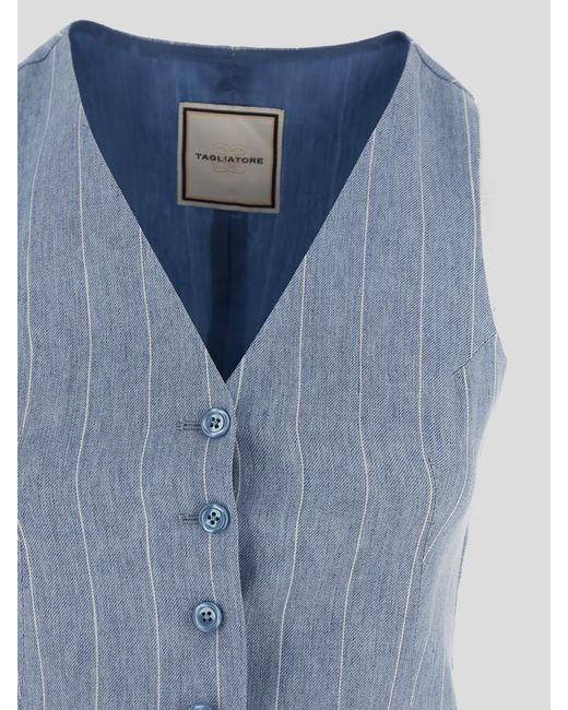 Tagliatore Blue Sweaters