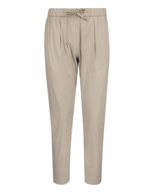 Herno Resort Trousers With Suede Effect | Lyst