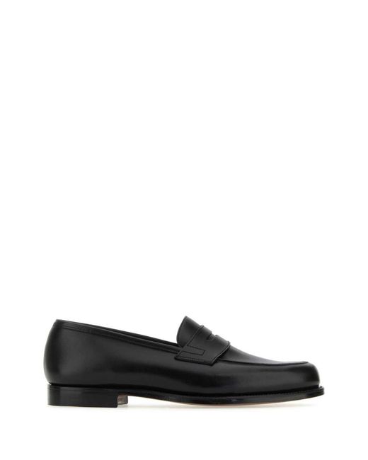 Crockett and Jones Black Crockett&Jones Loavers for men