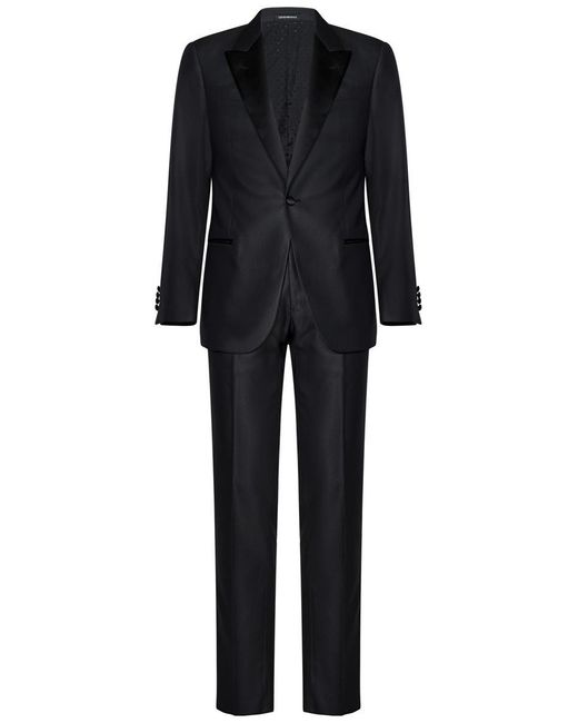 Emporio Armani Black Suit for men