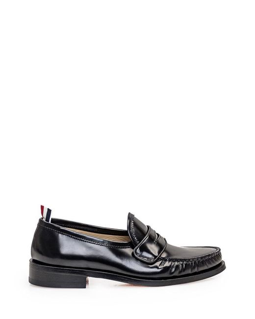Thom Browne White Leather Moccasin for men