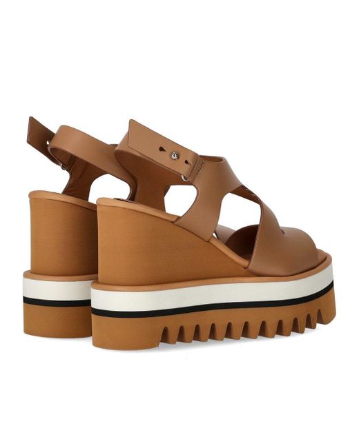 Paloma Barceló Brown Zarine Camel Wedge Sandal