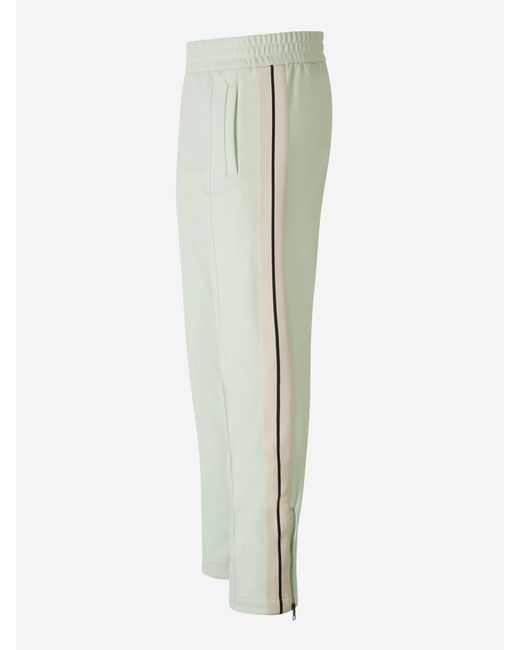 Palm Angels Green Contrast Stripe Joggers for men