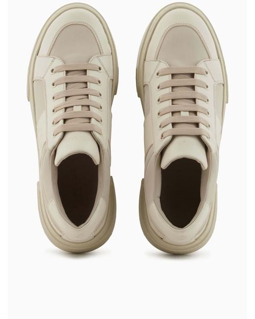 Giorgio Armani Brown Sneaker Shoes for men