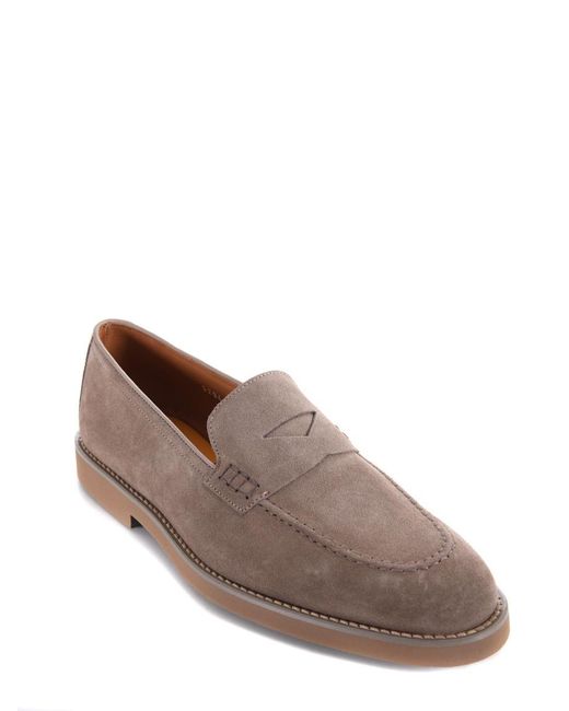 Doucal's Brown Flat Shoes for men