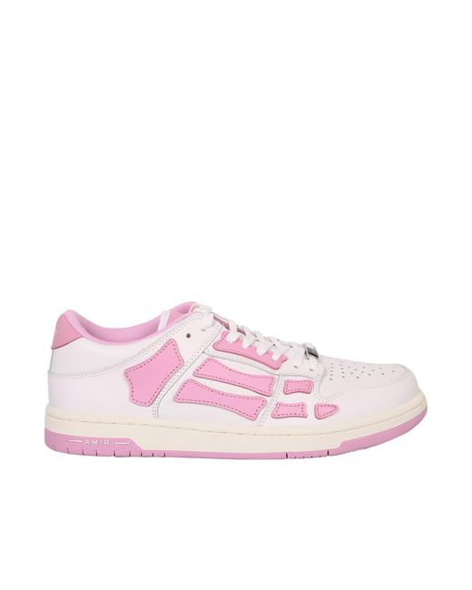 Amiri Pink Skel-top Low Top Sneakers