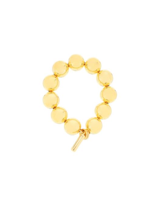 Timeless Pearly Metallic Bracelet With Balls