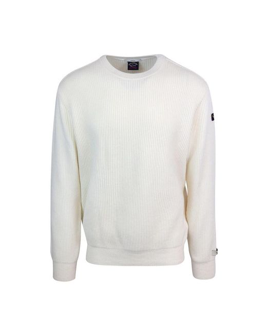 Paul & Shark White Sweater for men