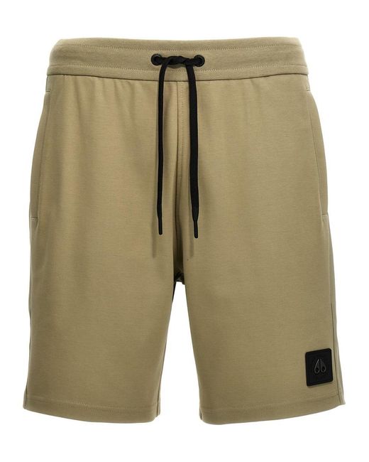 Moose Knuckles Green 'Perido' Bermuda Shorts for men