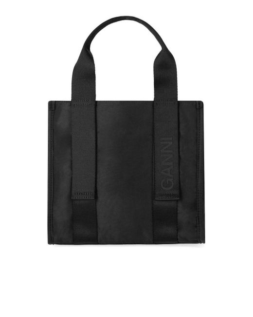 Ganni Tech Black Handbag