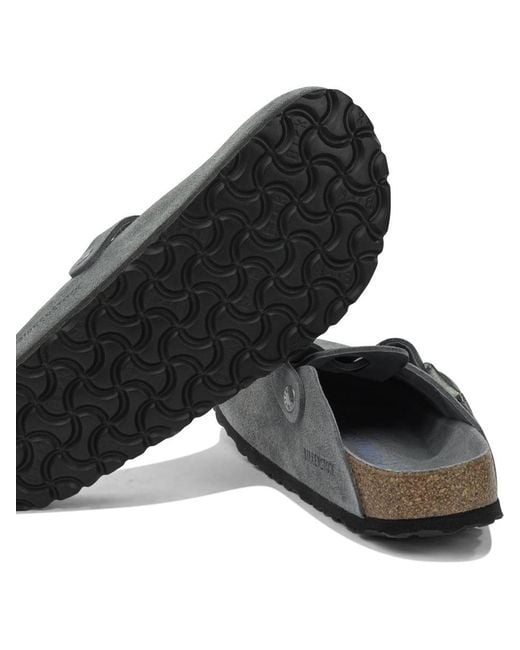 Birkenstock Gray "Boston Sfb" Sabot