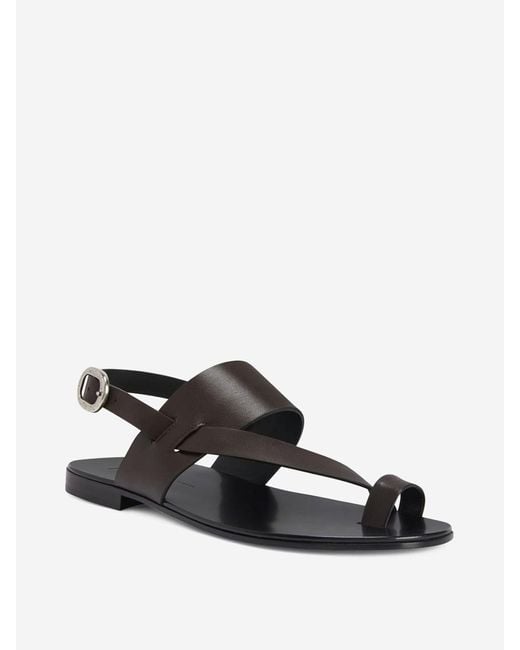 Giuseppe Zanotti White Flat Thong Sandals for men