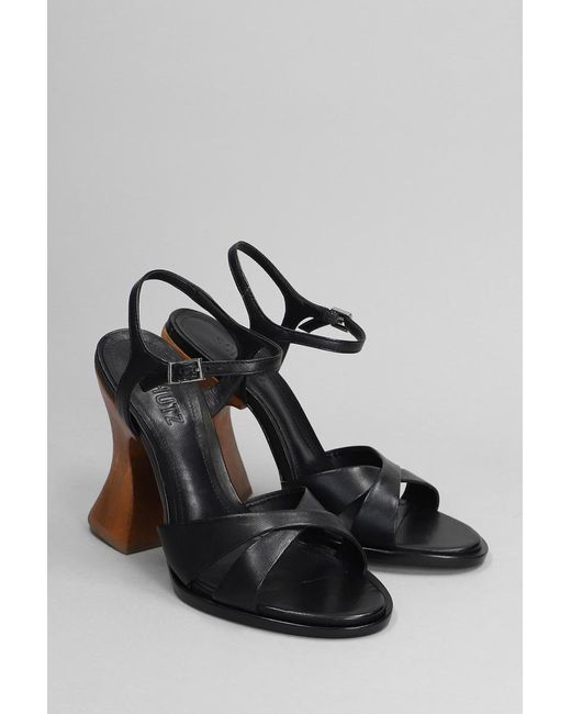 SCHUTZ SHOES Black Hilda Curve Sandals