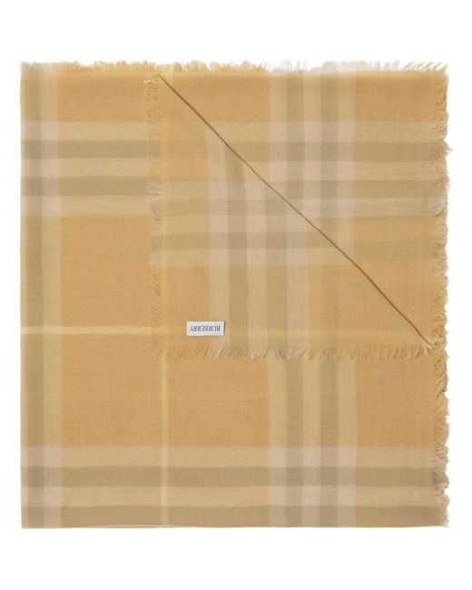 Burberry Natural Wool Scarf Accessories