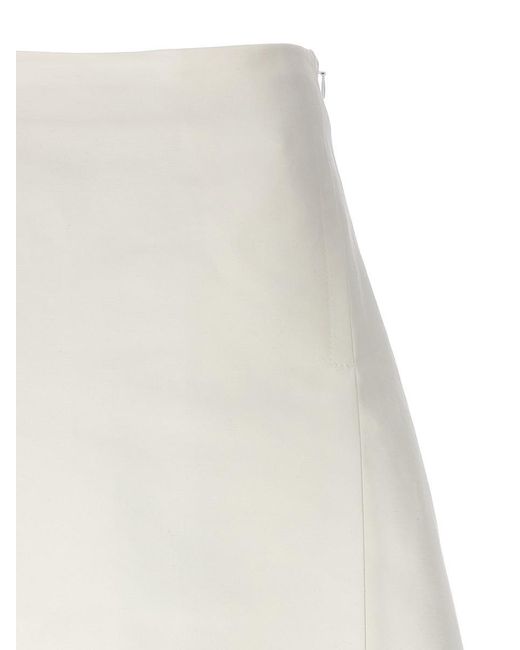 Marni White A-line Skirt Skirts