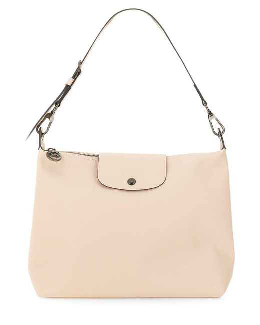 Longchamp Natural "Le Pliage Xtra" Medium Shoulder Bag