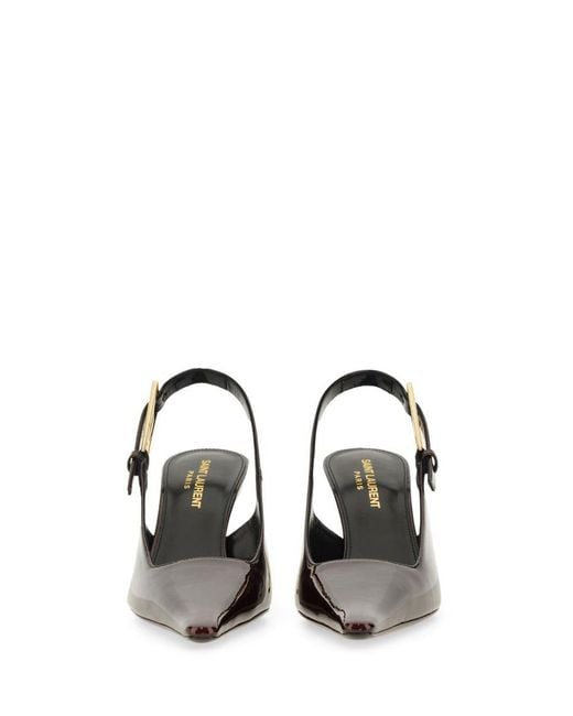 Saint Laurent Brown Décolleté "lee"