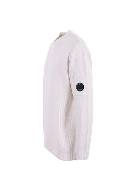 C P Company White Sweaters for men