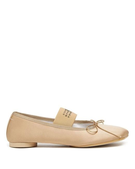 MM6 by Maison Martin Margiela Ballet Shoe Shoes in Natural | Lyst