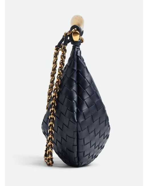 Bottega Veneta Blue "sardine" Shoulder Bag With Chain