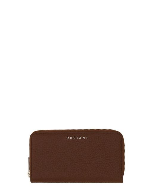Orciani Brown Soft Leather Wallet