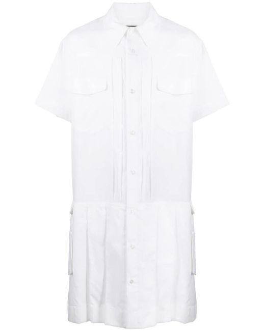 Simone Rocha White Short-sleeve Kilt Dress for men