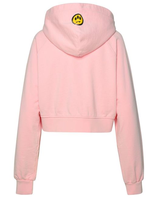 Barrow Pink Cotton Sweatshirt
