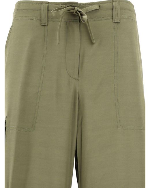 Golden Goose Deluxe Brand Green Wide Cargo Trousers