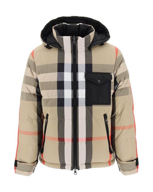 Burberry Multicolor Rutland Reversible Hooded Down Jacket for men