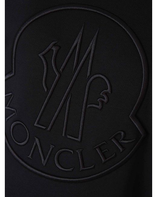 Moncler Black Logo Cotton Sweatshirt